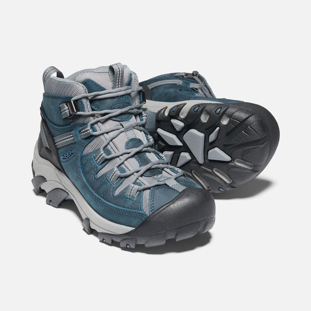 Keen Vandringskängor Dam Blå/Grå - Targhee Ii Waterproof Mid - 735214BLV
